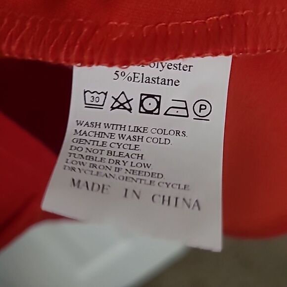 💲1️⃣0️⃣ Bundled ✔️Women's Work Wear True Red Ruffle Detail Dress sz XL - Picture 7 of 8